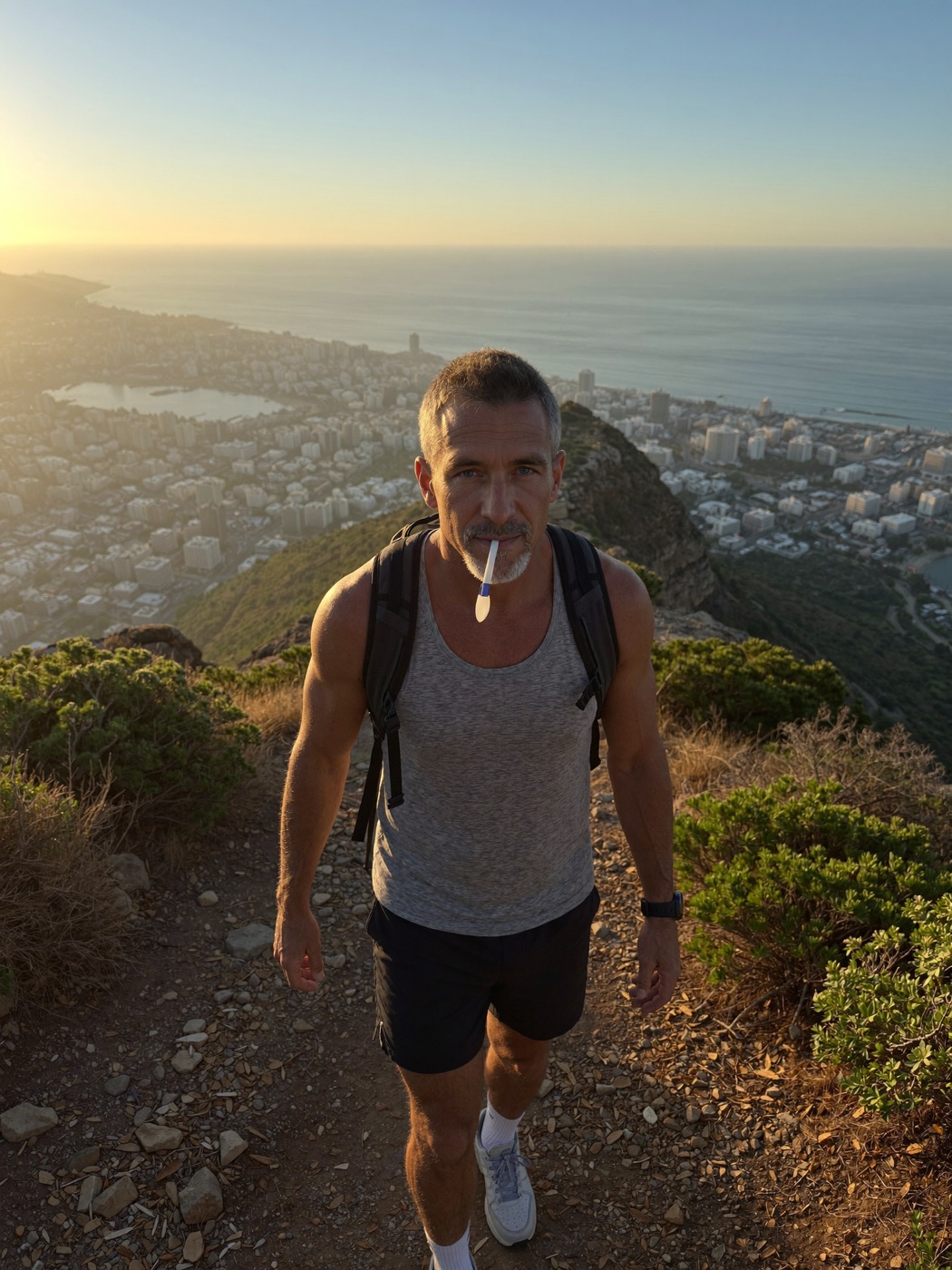 Paul on a hike, years into the comeback